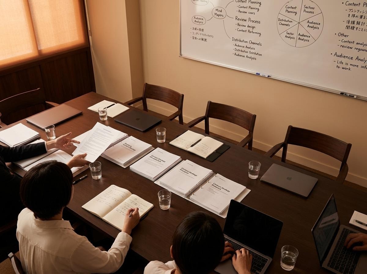 編集会議の様子