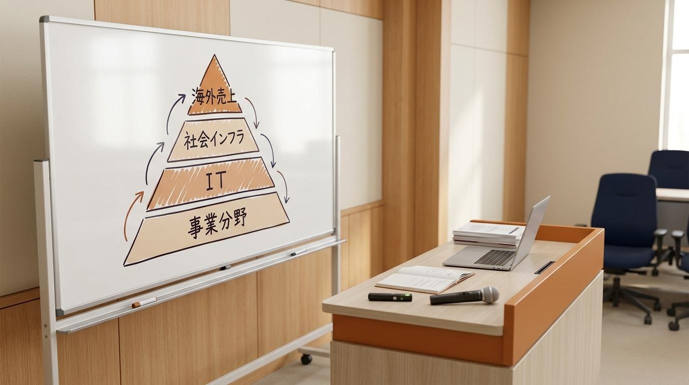 事業構造の講義ボード