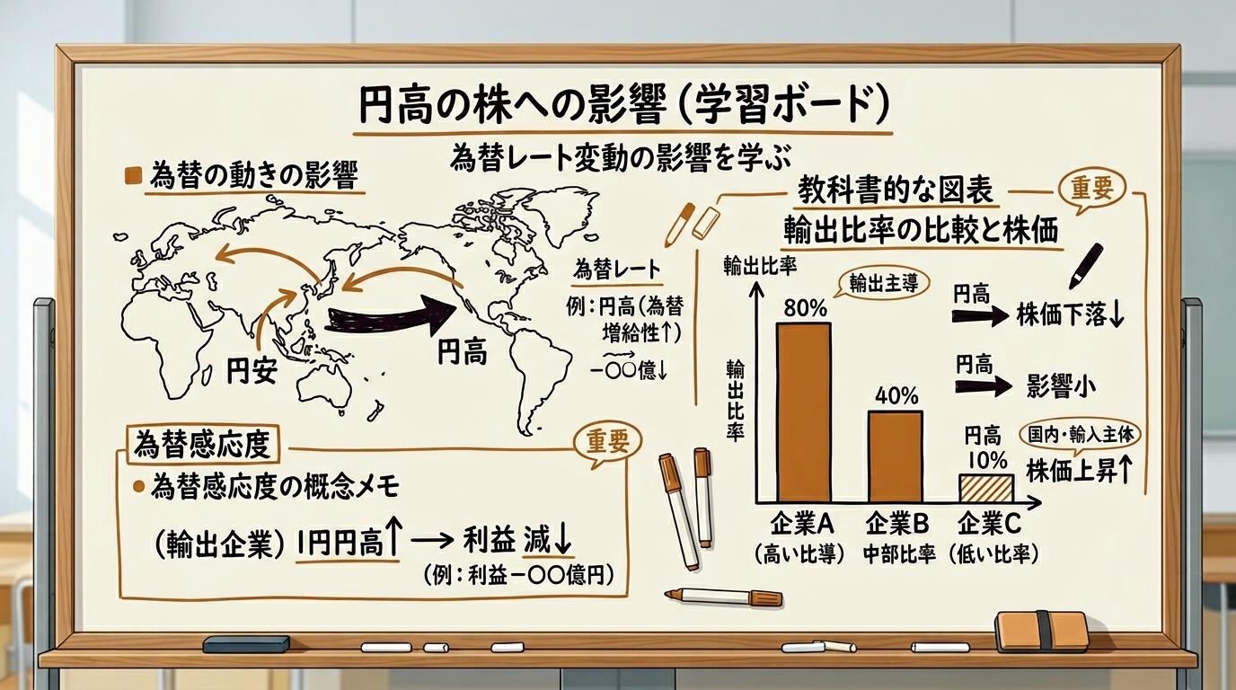 為替チャートの講義ボード